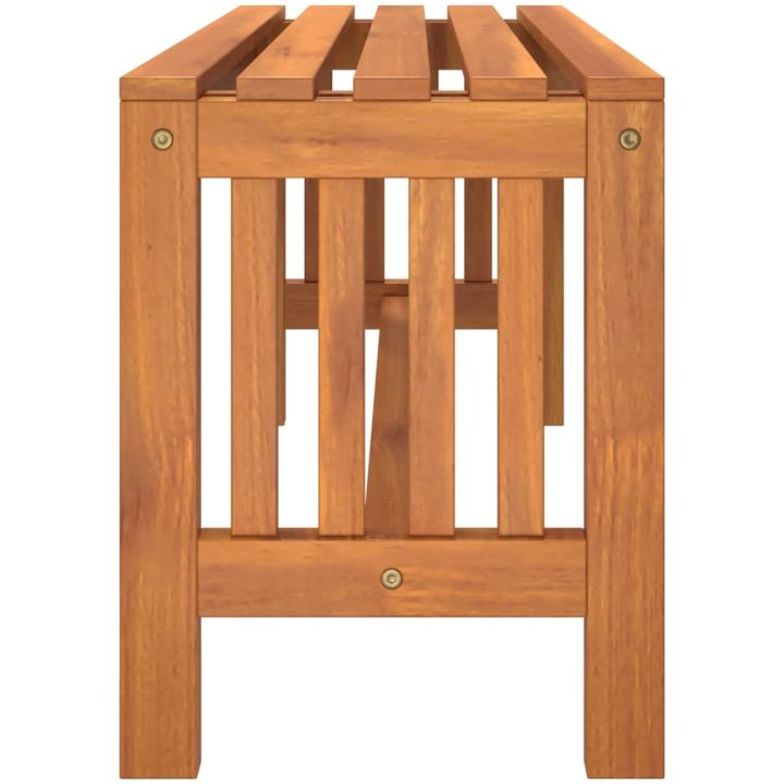 Trädgårdsbänk 110 cm massivt eukalyptusträ vidaXL 110 x 35 x 45 cm – bild 4