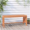 Trädgårdsbänk 110 cm massivt eukalyptusträ vidaXL 110 x 35 x 45 cm – miniatyr 1
