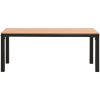 Trädgårdsbänk 110 cm stål och WPC brun och svart vidaXL – miniatyr 3