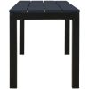 Trädgårdsbänk 110 cm stål och WPC svart vidaXL – miniatyr 4