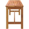 Trädgårdsbänk 110x35x45 cm massivt akaciaträ vidaXL – miniatyr 4