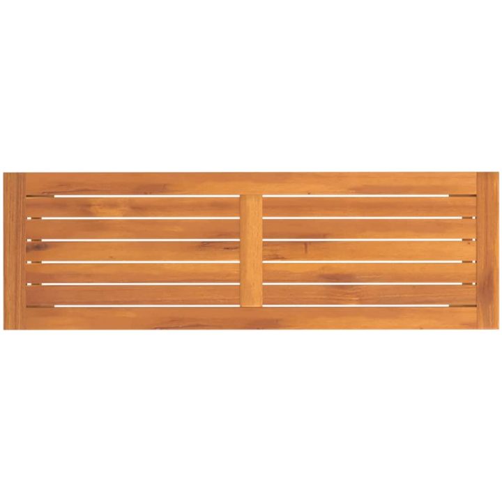 Trädgårdsbänk 110x35x45 cm massivt akaciaträ vidaXL – bild 5
