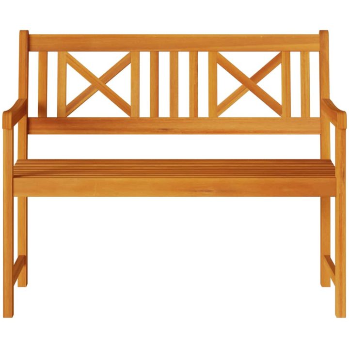 Trädgårdsbänk 110x56x90 cm Massivt akaciaträ vidaXL 110 x 55.5 x 90 cm – bild 4