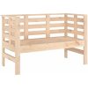 Trädgårdsbänk 111,5x53x71 cm massiv furu vidaXL – miniatyr 2
