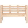 Trädgårdsbänk 111,5x53x71 cm massiv furu vidaXL – miniatyr 4
