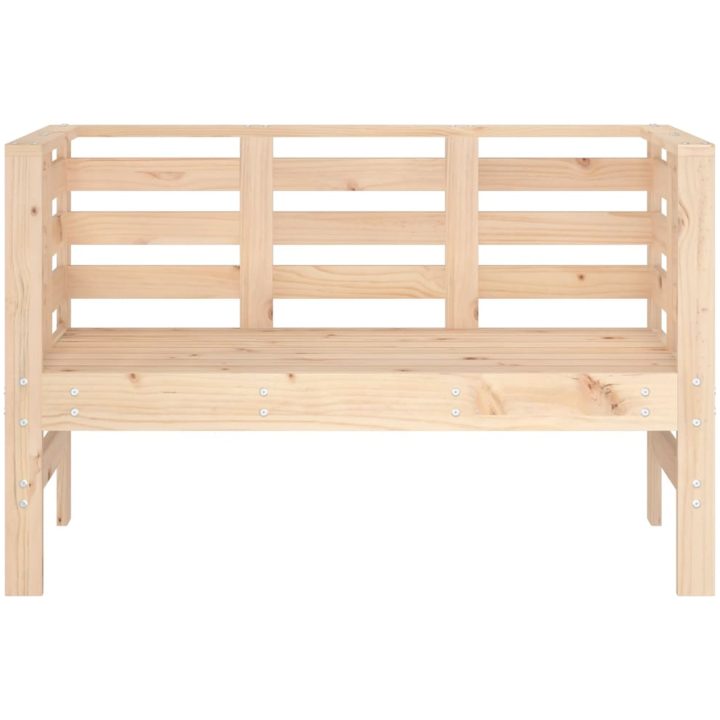 Trädgårdsbänk 111,5x53x71 cm massiv furu vidaXL – bild 4