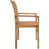 Trädgårdsbänk 112 cm massiv teak vidaXL – miniatyr 4