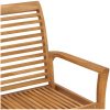 Trädgårdsbänk 112 cm massiv teak vidaXL – miniatyr 5