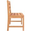 Trädgårdsbänk 114 cm massiv teak vidaXL 114 x 59 x 90 cm – miniatyr 4