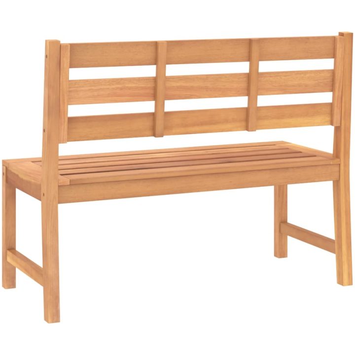 Trädgårdsbänk 114 cm massiv teak vidaXL 114 x 59 x 90 cm – bild 5