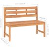 Trädgårdsbänk 114 cm massiv teak vidaXL 114 x 59 x 90 cm – miniatyr 7