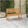 Trädgårdsbänk 114 cm massiv teak vidaXL 114 x 59 x 90 cm – miniatyr 1