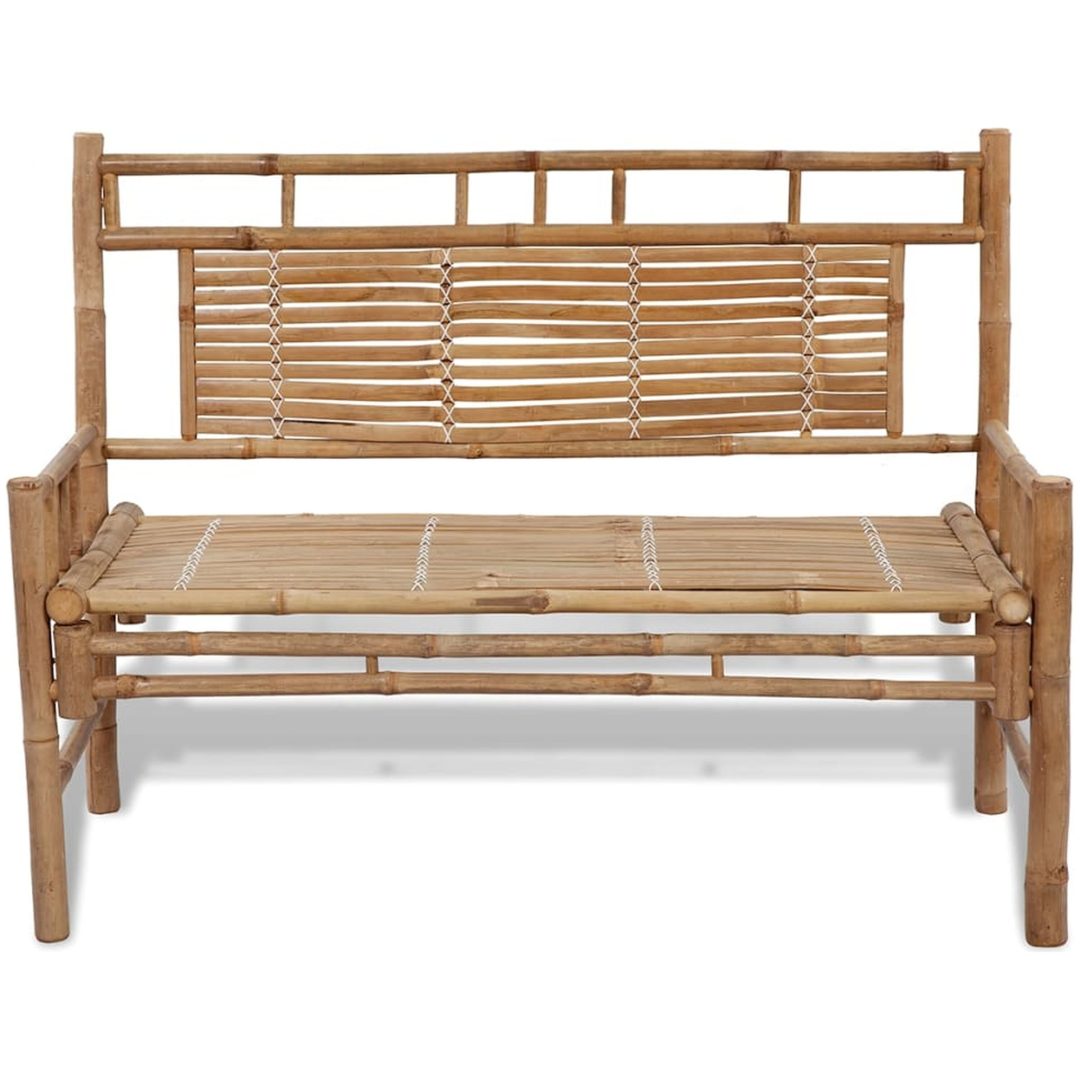 Trädgårdsbänk 120 cm bambu vidaXL – bild 2
