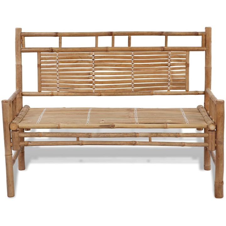Trädgårdsbänk 120 cm bambu vidaXL – bild 2