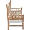 Trädgårdsbänk 120 cm bambu vidaXL – miniatyr 4