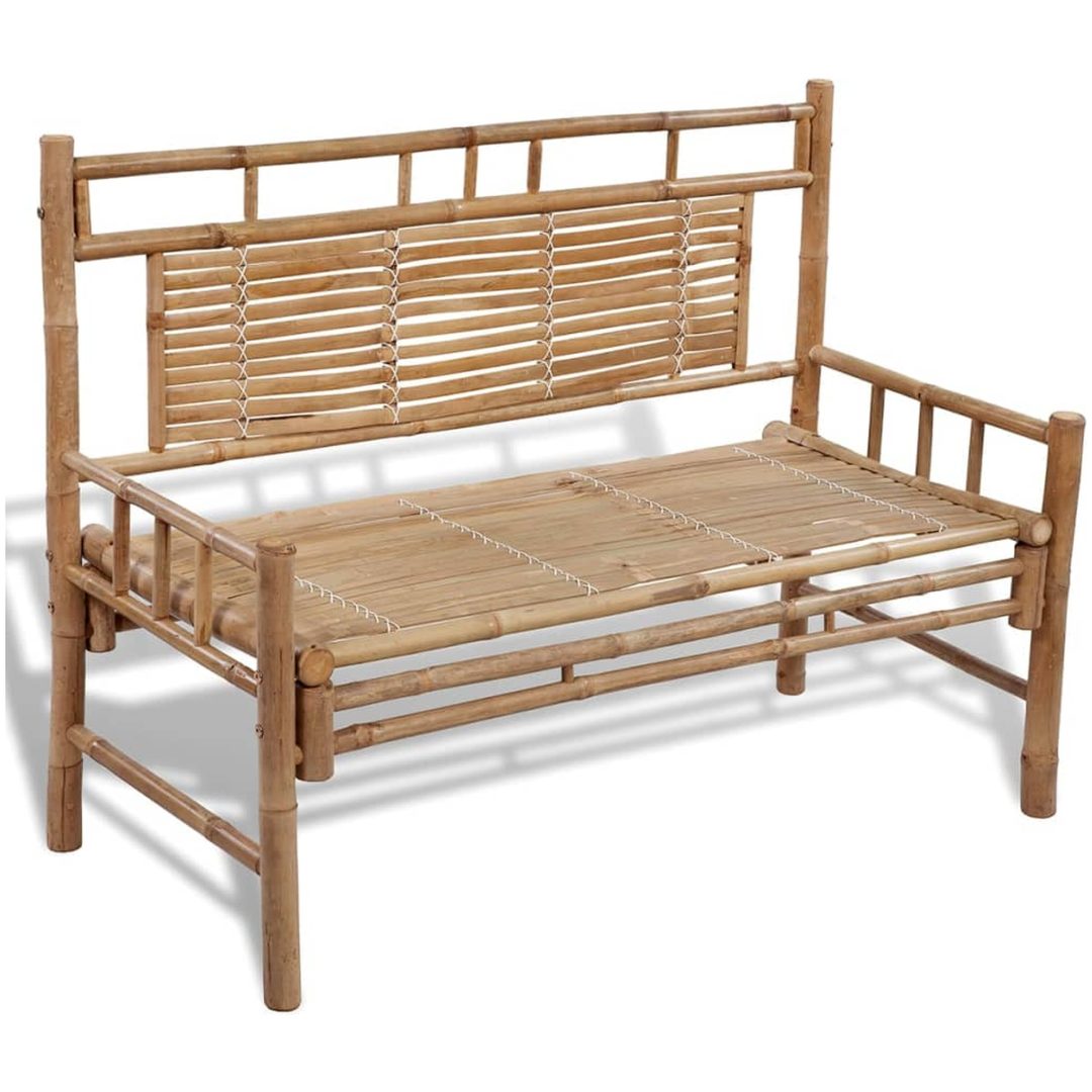Trädgårdsbänk 120 cm bambu vidaXL