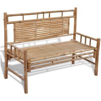 Trädgårdsbänk 120 cm bambu vidaXL