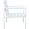 Trädgårdsbänk 120 cm HDPE träutseende vidaXL – miniatyr 3