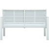 Trädgårdsbänk 120 cm HDPE träutseende vidaXL – miniatyr 4