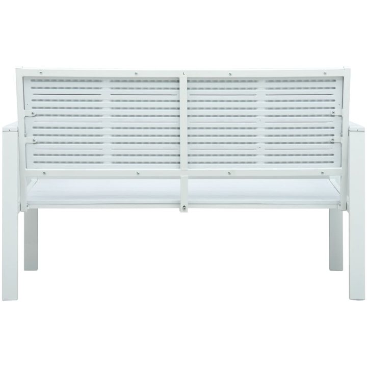 Trädgårdsbänk 120 cm HDPE träutseende vidaXL – bild 4