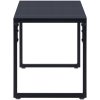 Trädgårdsbänk 120,5 cm PS-skiva svart vidaXL 120.5 x 40 x 45 cm – miniatyr 3