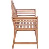 Trädgårdsbänk 127x58,5x92,5 cm massiv teak vidaXL – miniatyr 3