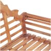 Trädgårdsbänk 127x58,5x92,5 cm massiv teak vidaXL – miniatyr 5
