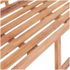 Trädgårdsbänk 127x58,5x92,5 cm massiv teak vidaXL – miniatyr 7
