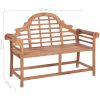 Trädgårdsbänk 127x58,5x92,5 cm massiv teak vidaXL – miniatyr 8