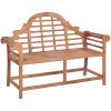 Trädgårdsbänk 127x58,5x92,5 cm massiv teak vidaXL – miniatyr 1