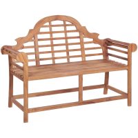 Trädgårdsbänk 127x58,5x92,5 cm massiv teak vidaXL