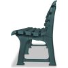 Trädgårdsbänk 145,5 cm plast grön vidaXL – miniatyr 3