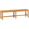 Trädgårdsbänk 150 cm massivt akaciaträ vidaXL 150 x 35 x 45 cm – miniatyr 2