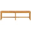 Trädgårdsbänk 150 cm massivt akaciaträ vidaXL 150 x 35 x 45 cm – miniatyr 3