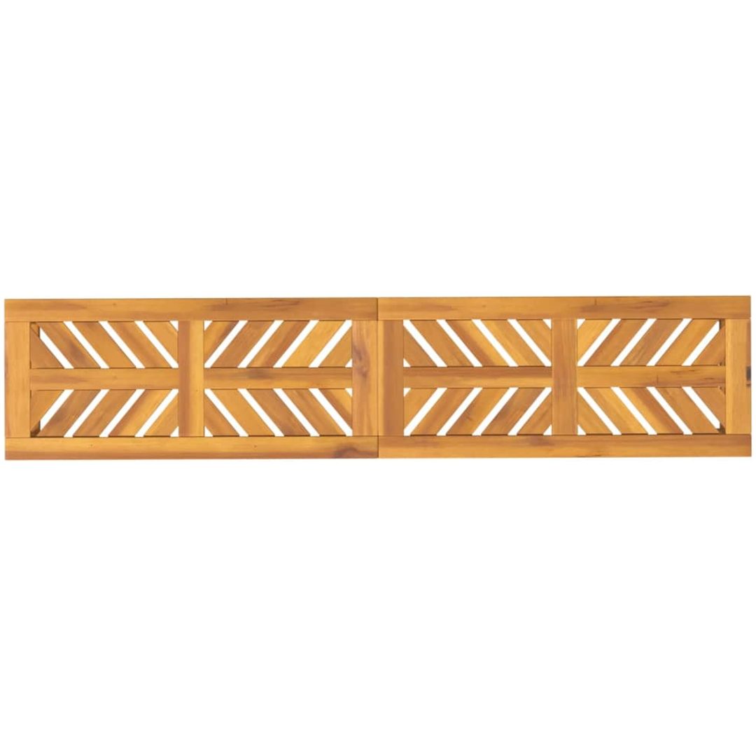 Trädgårdsbänk 150 cm massivt akaciaträ vidaXL 150 x 35 x 45 cm – bild 5