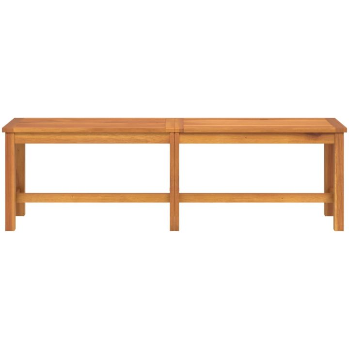 Trädgårdsbänk 150x35x45 cm massivt akaciaträ vidaXL – bild 3