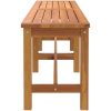 Trädgårdsbänk 150x35x45 cm massivt akaciaträ vidaXL – miniatyr 4
