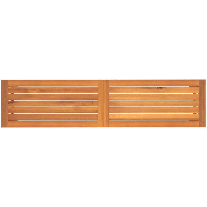 Trädgårdsbänk 150x35x45 cm massivt akaciaträ vidaXL – bild 5