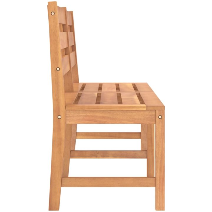 Trädgårdsbänk 180 cm massiv teak vidaXL 150 x 59 x 90 cm – bild 4