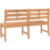 Trädgårdsbänk 180 cm massiv teak vidaXL 150 x 59 x 90 cm – miniatyr 5
