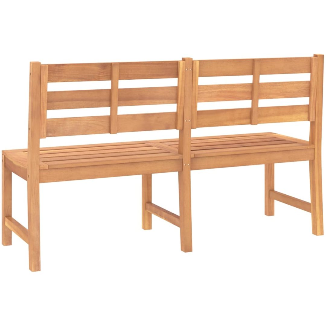 Trädgårdsbänk 180 cm massiv teak vidaXL 150 x 59 x 90 cm – bild 5