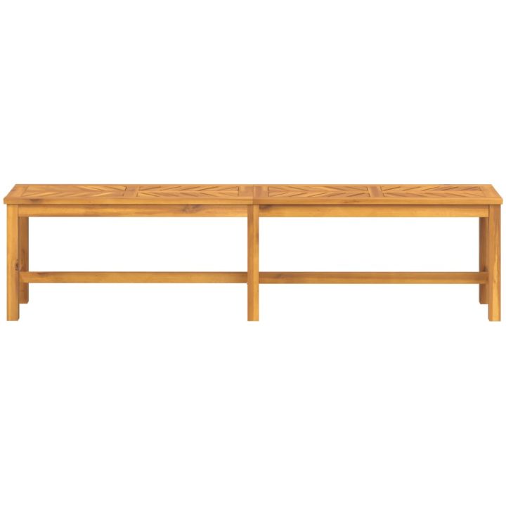Trädgårdsbänk 180 cm massivt akaciaträ vidaXL 180 x 35 x 45 cm – bild 3