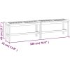 Trädgårdsbänk 180 cm massivt akaciaträ vidaXL 180 x 35 x 45 cm – miniatyr 7