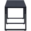 Trädgårdsbänk 180 cm PS-skiva svart vidaXL 180 x 40 x 45 cm – miniatyr 3