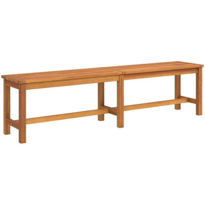 Trädgårdsbänk 180x35x45 cm massivt akaciaträ vidaXL – bild 2