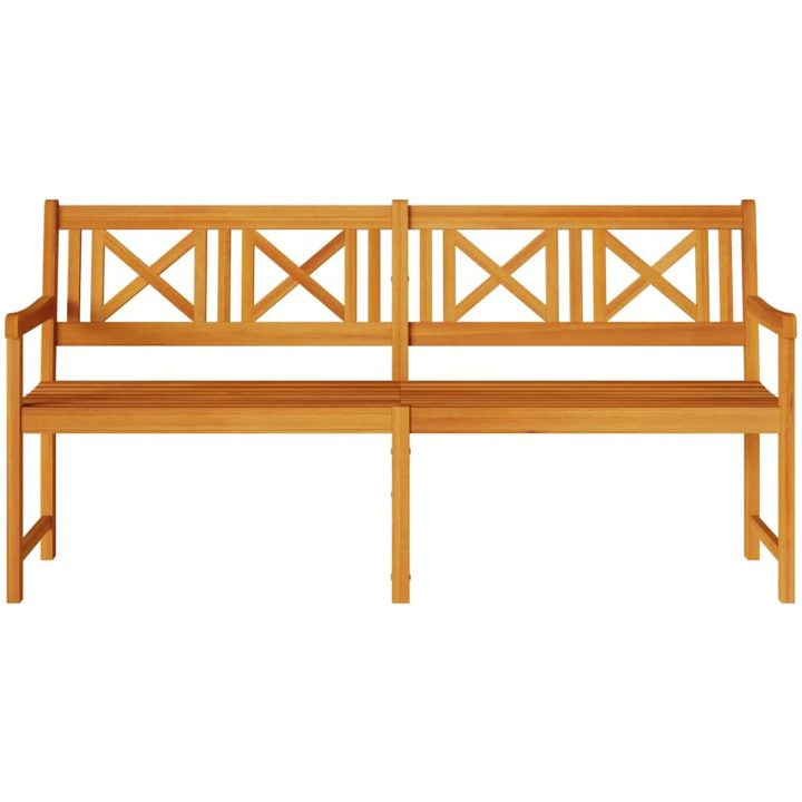 Trädgårdsbänk 180x56x90 cm Solid Wood Acacia vidaXL 180 x 55.5 x 90 cm – bild 4