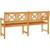 Trädgårdsbänk 180x56x90 cm Solid Wood Acacia vidaXL 180 x 55.5 x 90 cm – miniatyr 6