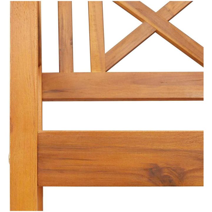 Trädgårdsbänk 180x56x90 cm Solid Wood Acacia vidaXL 180 x 55.5 x 90 cm – bild 7