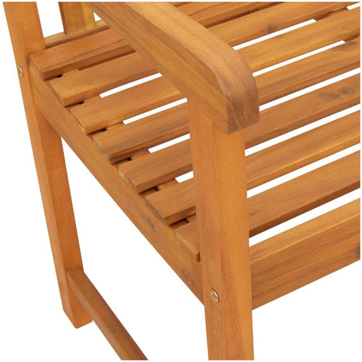Trädgårdsbänk 180x56x90 cm Solid Wood Acacia vidaXL 180 x 55.5 x 90 cm – bild 8