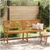 Trädgårdsbänk 180x56x90 cm Solid Wood Acacia vidaXL 180 x 55.5 x 90 cm – miniatyr 1